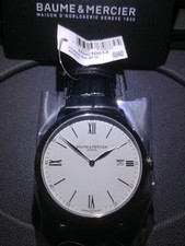 Baume & Mercier  Classima 40 40mm Cassa Argento in Acciaio, Cinturino Nero in...