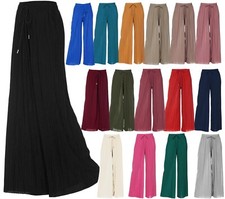 Women's Pleated Palazzo Wide Leg Causal Pants