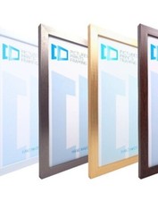 Photo Picture Frame 20mm Gold Silver 5x5 5x6" 5x7 5x8 5x9 5x10"-20" Mount Glass
