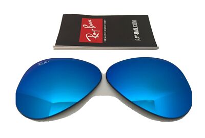 SEALED Authentic RAYBAN Replacement Lenses RB3025 Aviator Blue