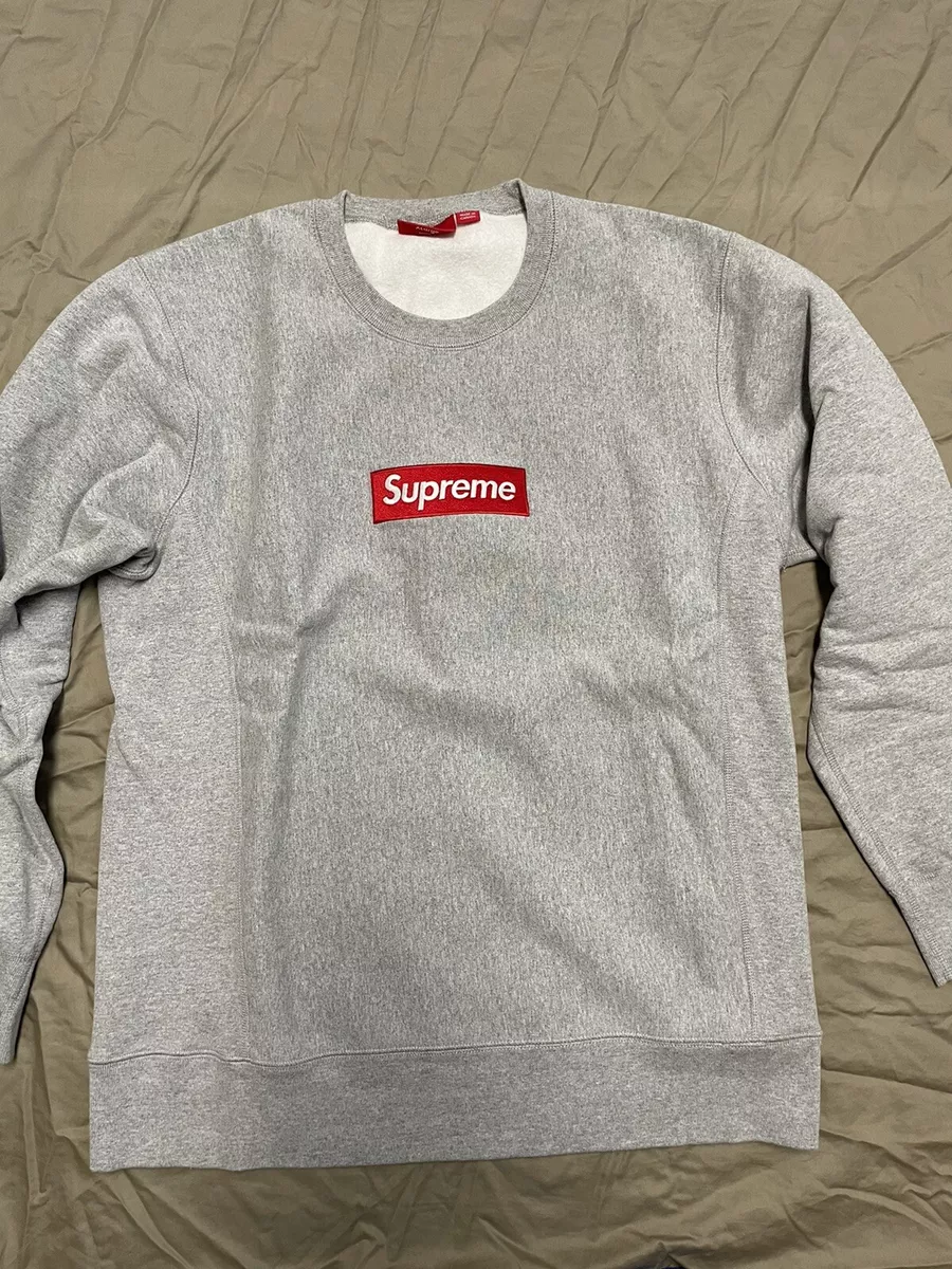 Supreme Box Logo Crewneck Grey Large