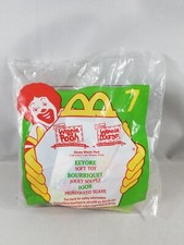 McDonald's Disney Winnie the Pooh Happy Meal Toys 1999 7 Eeyore Plush Toy Clip