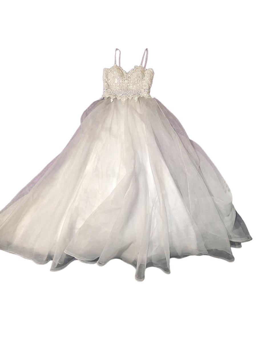 Vintage 90s Alyce Designs White Lace Coquette Dress