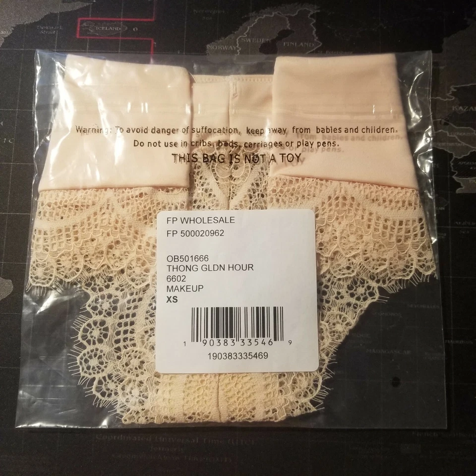 2x Tanga Free People Golden Hour Cintura Alta Mujer XS Rosa OB501666 NUEVO CON ETIQUETAS Foto 3 de 3