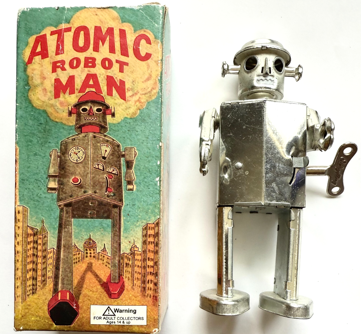 Robot Mécanique En Tôle QSH Atomic Robot Man, Version Marcheur, MS415