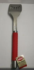 EXPERT GRILL SS GRILL SPATULA RED SOFT GRIP HANDLE, NEW