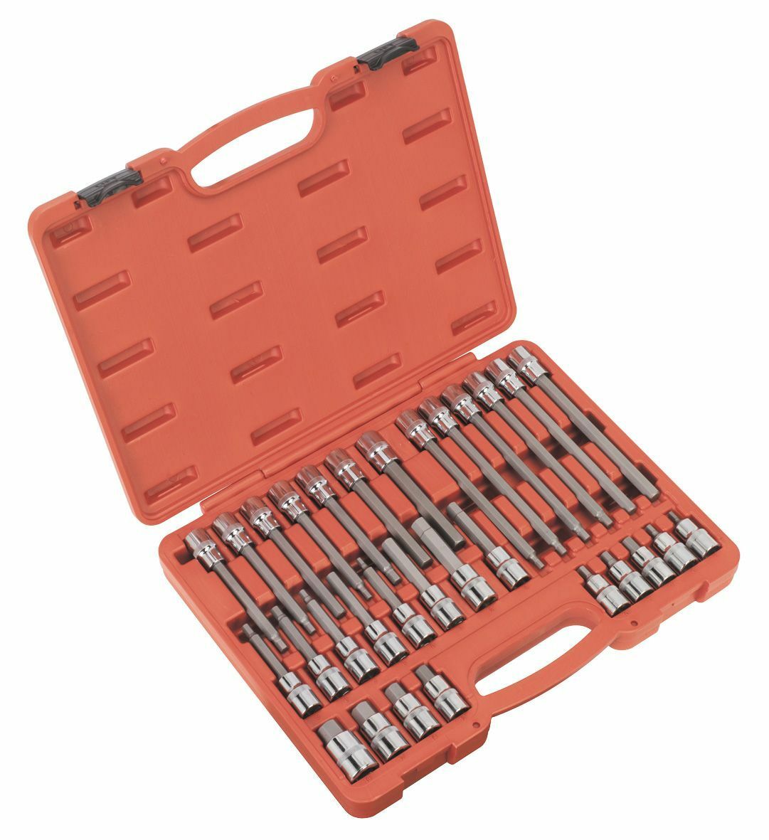 B&Q - Hex Socket Bit Set 30Pc 1/2" Square Drive Chrome Vanadium Steel Ak2196 - Image 6