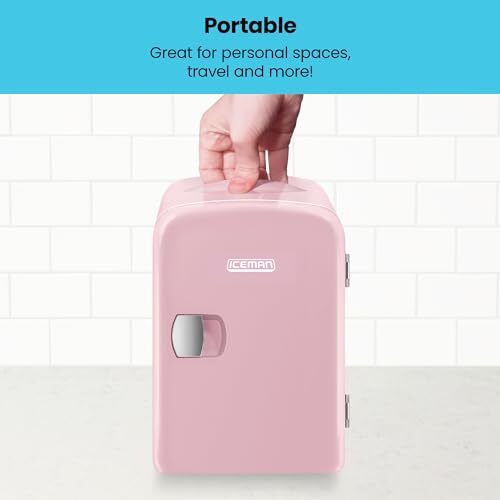 Chefman Iceman Mini Portable Pink Personal Fridge Cools Or Heats & Provides... eBay