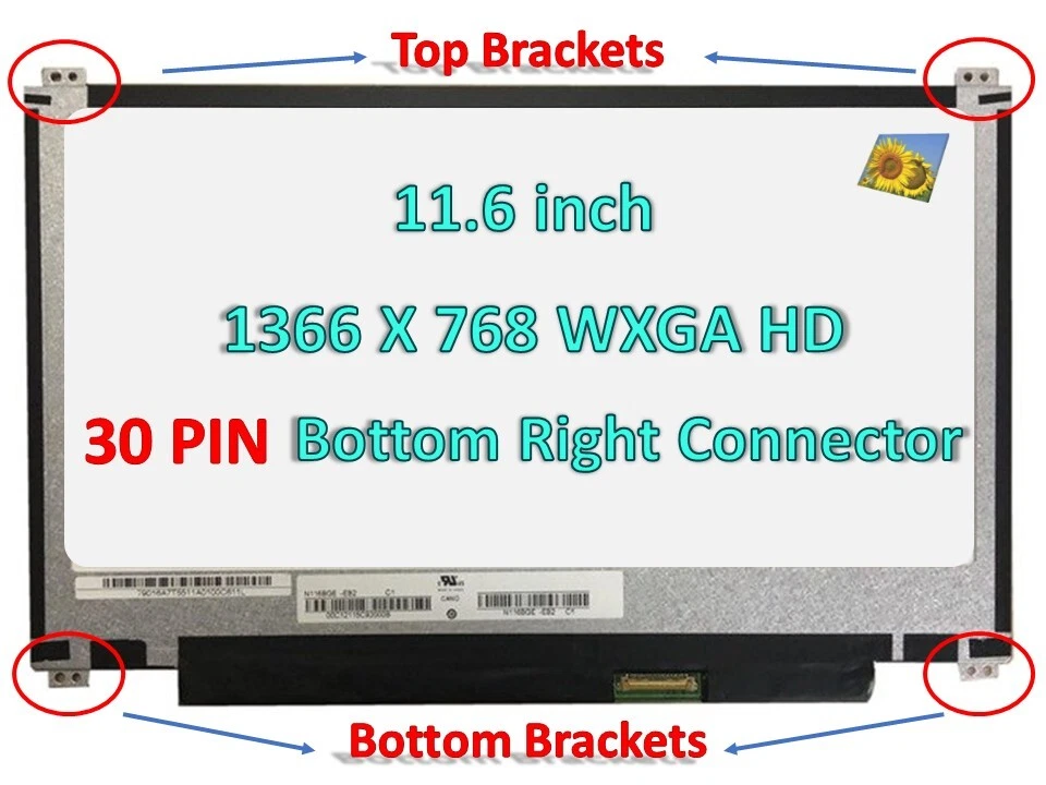 New ASUS VivoBook E203M E203MA E203N E203NA 11.6" WXGA Laptop LED HD LCD Screen - Image 2 of 4