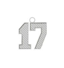 Blocked Silver Graduation Year Charms