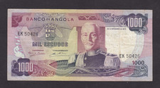 Angola 1000 escudos 1972 P-103  VG+/F