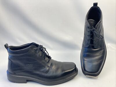 Men s Ecco Berlin Gore Tex Chukka Boots Black 41 EUR 8 US EUC Clean!