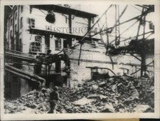 1944 Press Photo The wrecked German Power Plant in Allied Forces hands