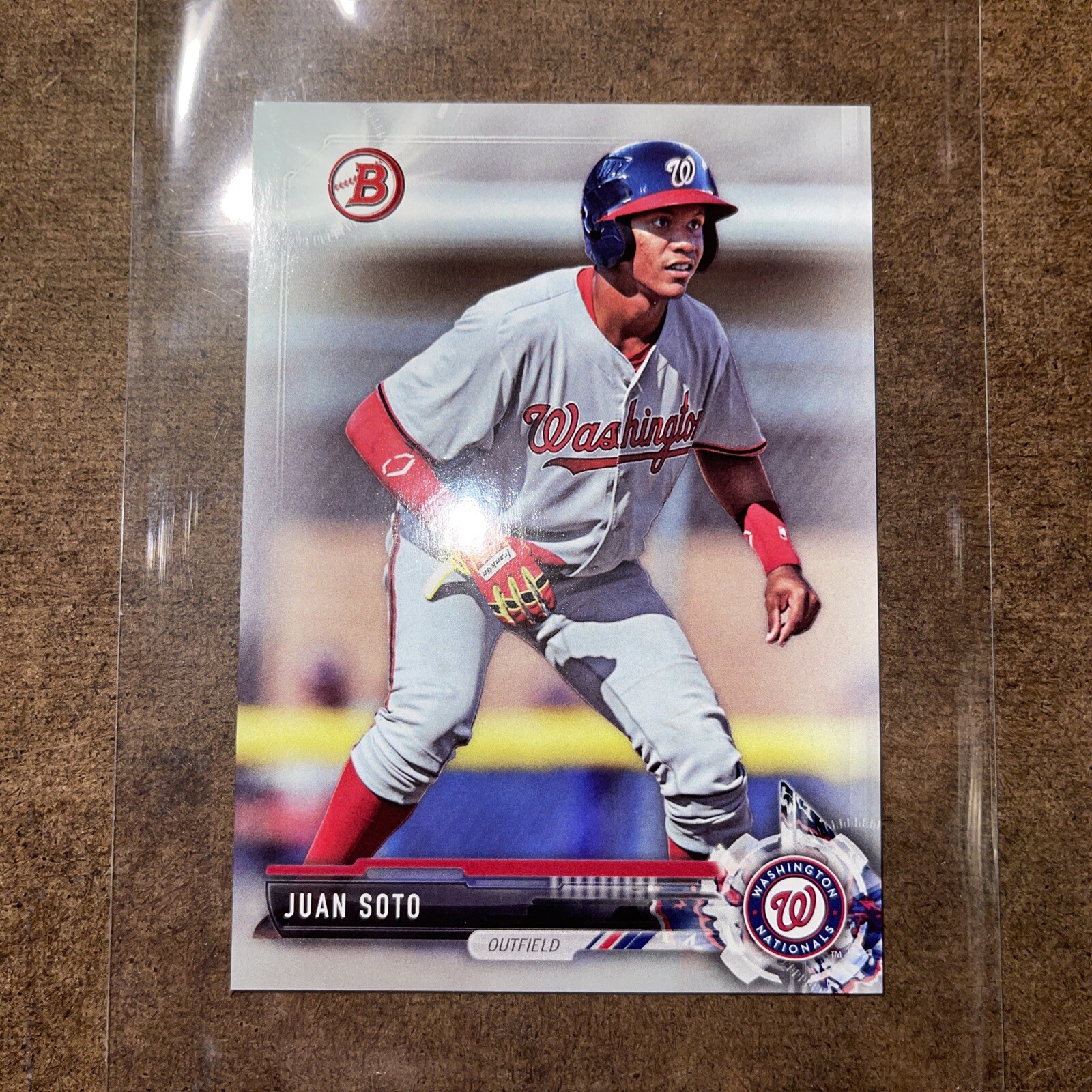 Juan Soto 2017 Bowman Draft Silver 122/499 #BD-162 RARE JERSEY SERIAL #22 RC SP