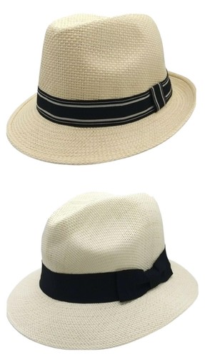 Debenhams Tieband Trilby Natural Mens 
