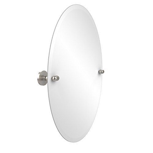 Allied Brass Ch 91 Sch Oval Ceiling Hung Mirror Satin Chrome For