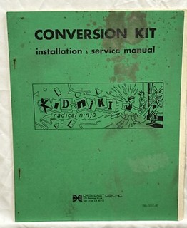 ORIGINAL-DATA EAST-KID NIKI RADICAL NINJA-INSTALLATION & SERVICE MANUAL