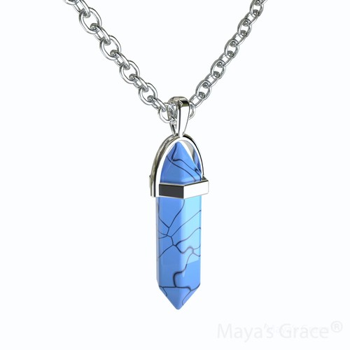 Maya's Grace Gem Stone Quartz Pendant Natural Crystal Necklaces for Women Girls - 第 25/30 張圖片