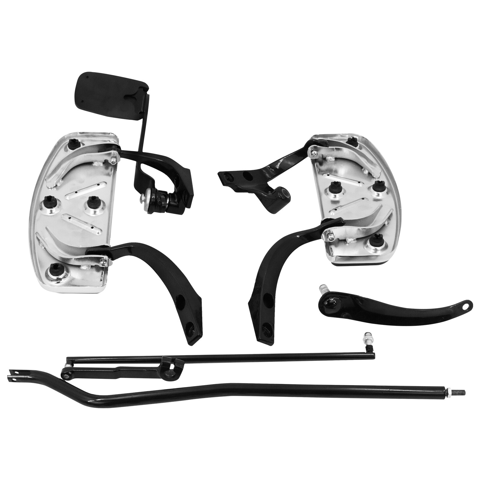 Complete Floorboard Footboards Kit Foot Boards Pedal Fit For Harley