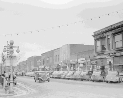 Salem Illinois St. view of local businesses Vintage Old Photo 8.5 x 11 Reprints