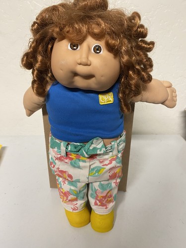 Cabbage Patch Cabello Rojo Seda de Maíz, Ojos Marrones, Apalaches Funciona, 86’ Xaiver
