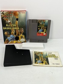 All Pro Basketball NES CIB Complete Nintendo Game Box Manual Sleeve Styrofoam