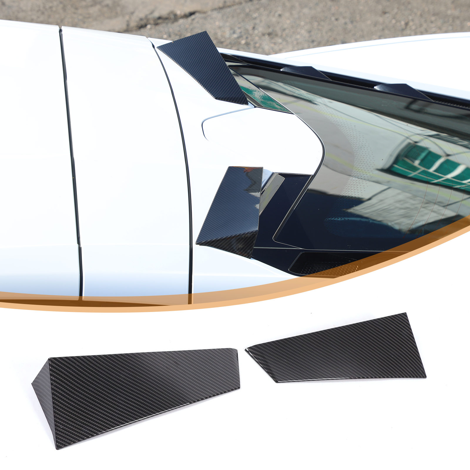ABS Rear Windshield Spoiler Panel Trim For Corvette C8 Coupe 2020 ...