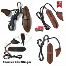 Leather Bow Stringers Archery Bowstring Recurve Long bow Replace Rope Tools 4Pc