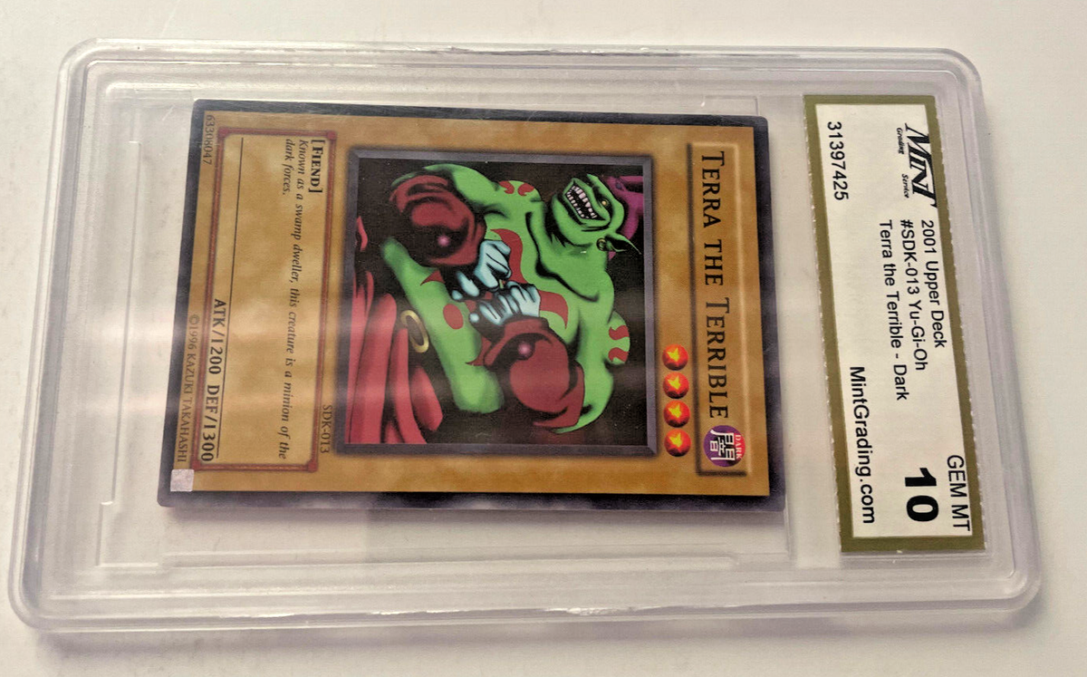 2002 Yu-Gi-Oh #080 Terra The Terrible Graded 10 Gem Mint Trading