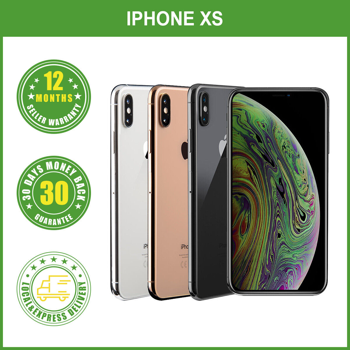 New Apple iPhone Xs 64/256/512GB Factory Unlocked Black Silver Gold AU Seller