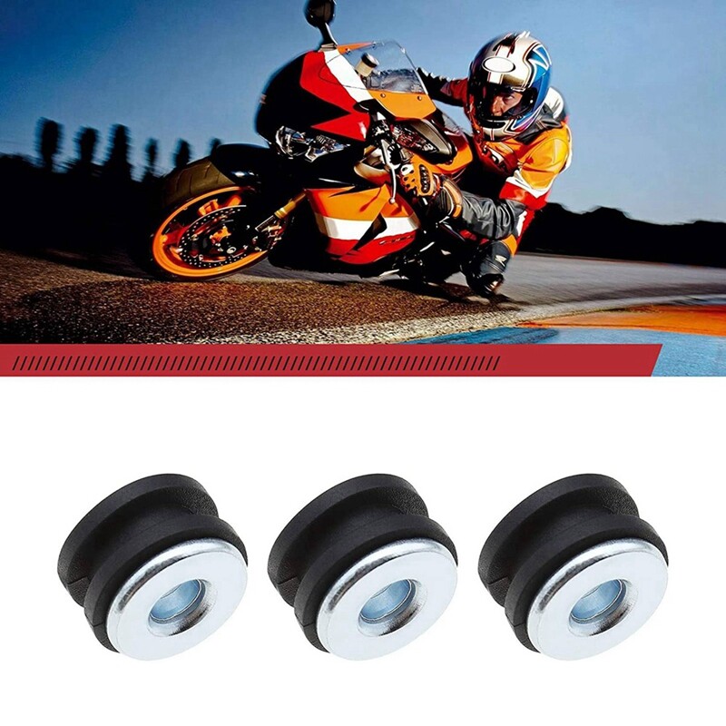 80Pcs Motorcycle Rubber Grommets Kits Motorcycle Windshield Bolts for