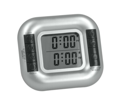 DUAL TIMER Kurzzeitwecker DIGITAL Küchenwecker Küchentimer Küchenuhr Eieruhr