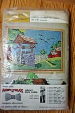 Aunt Lydia's Wishing Well 688 Punch Needle Rug Wall Hanging 24" x 36" NIP