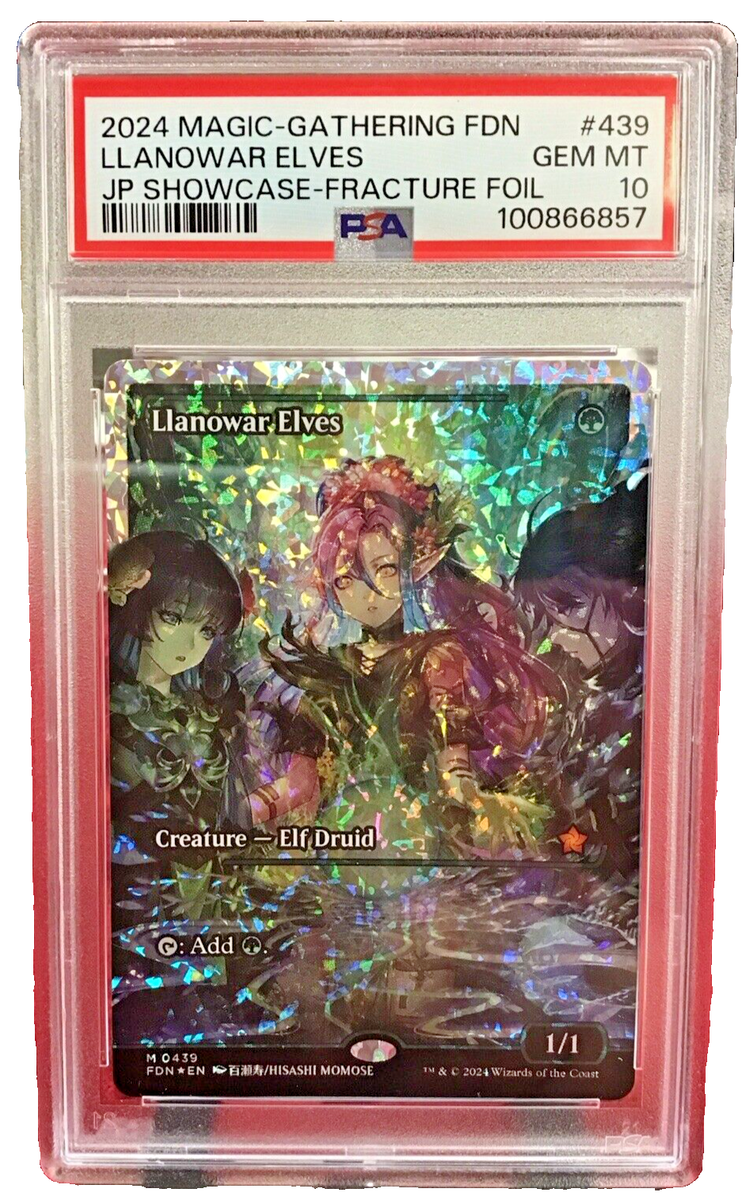 PSA 10 ~ 2024 MTG FDN #439 LLANOWAR ELVES JP SHOWCASE - FRACTURE