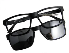 Men Magnetic glasses Eyeglass frame polarized clip on sunglasses 53-17-140 New