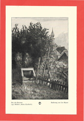 The Old Fountain * Leopold Kayser (1912) - [TÜ-271] 