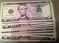2006 Series $5.00 Dollar bill UNCIRCULATED new style