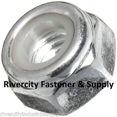 (10) 5/8-18 Nylon Insert Lock Nut Thin / Jam / Half thick NTE Series Fine Thread