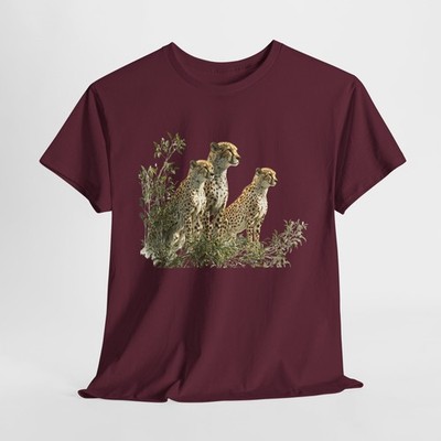 Wild Forest Spotted Cheetah Tee, Nature Lover Gift, Safari Animal Shirt, Jungle