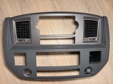 06-08 Dodge Ram Dash Radio Climate Control Bezel Trim Oem Faux Carbon Fiber