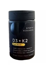 Vitamin D3 K2 - 5000iu of Vegan D3 & 100mcg of Vitamin K2 as MK7 - 60 Softgels