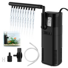 Aquarium pumpe Innenfilter Aktivkohle Filterpumpe Tank Aquariumfilter 300 L/h