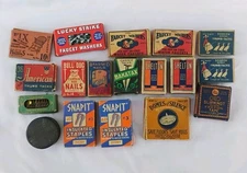 Vintage Hardware Boxes Domes of Silence Lucky Strike Bull Dog Shelton Snapit