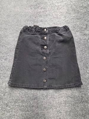 Tottini Girl's Short Skirt Black Size 5 Front Button Stretchable Waist
