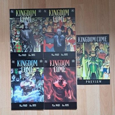 Kingdom Come 1 - 4 + Preview, Alex Ross Mark Waid - DC Comics 1996