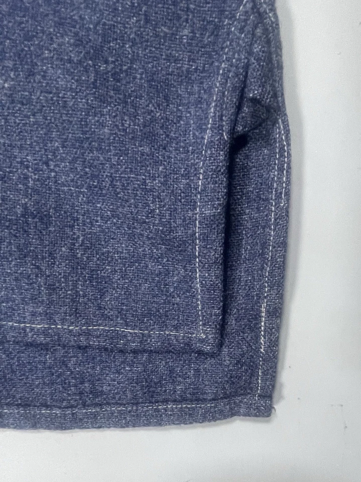 NOS Vintage WELSH WOOLENS Wool Old Fashioned Flannel Work Shirt M Cambrian Mill - Image 3 of 4