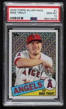 2020 Topps Silver Pack 1985 Chrome Baseball Mike Trout #85C-1 PSA 10 GEM MT 4nb