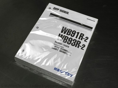 Komatsu WB91R-2, WB93R-2 Backhoe Loader Service Manual Repair Shop Book