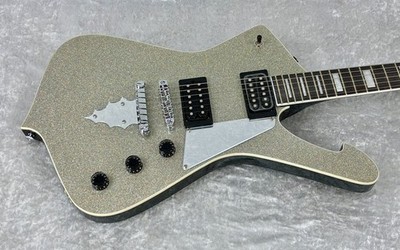 Ibanez PS60 Paul Stanley Signature ICEMAN guitar Silver Sparkle
