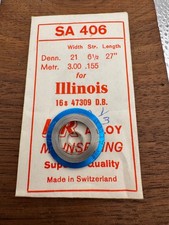 HR Mainspring SA406 for Illinois 16s Pocketwatch 47309 for 60hr - Alloy